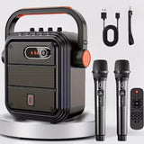 NNETM Portable Karaoke Machine with 2 Wireless Microphones