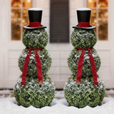 NNETM Christmas Topiary Snowman Outdoor Decoration