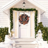 NNETM Halloween Mesh Wreath with Boo Design