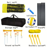 NNETM Volleyball Set Outdoor PVC Net with Accessories