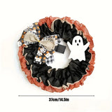 NNETM Halloween Spooky Wreath Door Mount Decoration