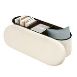 NNETM Oval Folding Footstool with Storage