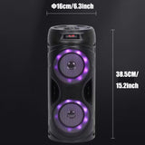 NNETM Large Wireless Speaker with Bass, TWS Stereo Sound