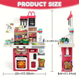 NNETM Kitchen Toy Set for Toddlers with Stove & Sink