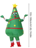 NNETM Men's Inflatable Christmas Tree Costume Full Set