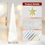 NNETM White Pop-Up Christmas Tree