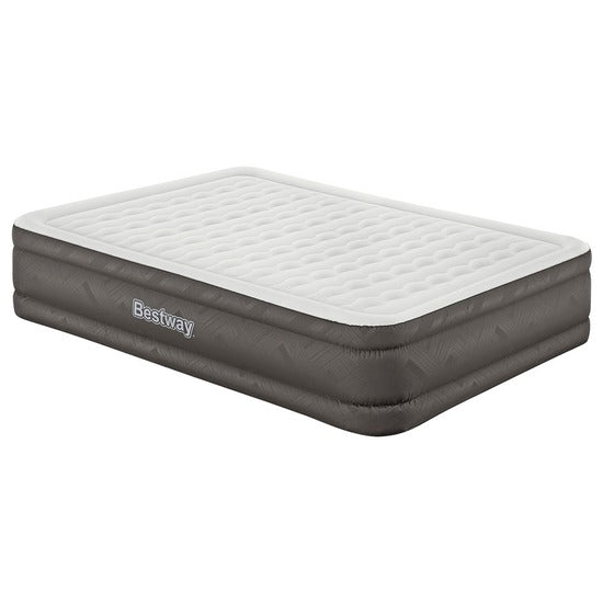 NNEDSZ Air Mattress Queen Inflatable Bed 46cm Airbed Grey