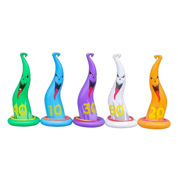 NNETM Halloween Ghost Ring Toss Game Set (5pcs)