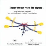 NNETM 360-Degree Rotating Outdoor Wobble Board Seesaw