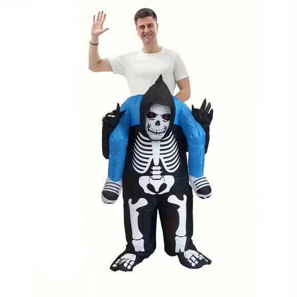 NNETM Inflatable Skeleton Costume for Adults
