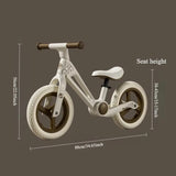 NNETM Kids Balance Bike Fiberglass Frame Wheels