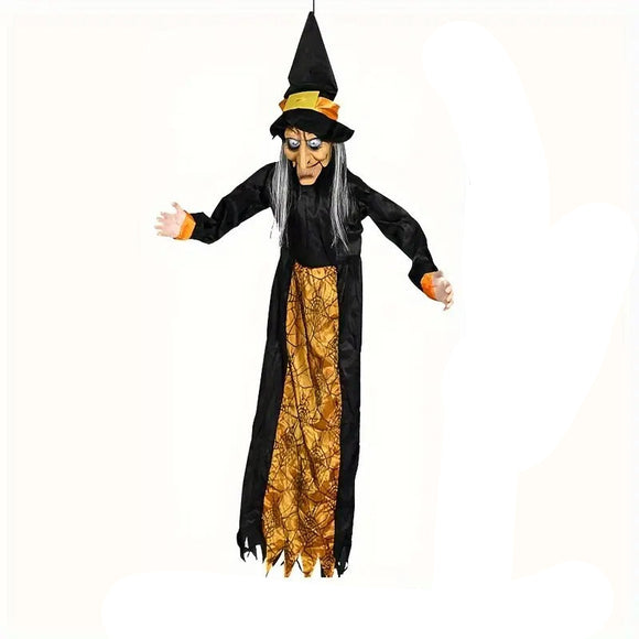 NNETM Motion-Activated Witch Sound Sensing Halloween Decoration
