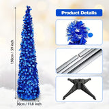 NNETM Blue Holographic Sequin Christmas Tree