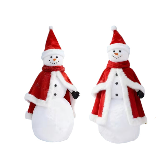 NNETM 2D Flat Snowman Christmas Lawn Decoration (2pcs)