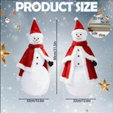 NNETM 2D Flat Snowman Christmas Lawn Decoration (2pcs)