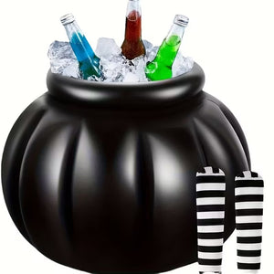NNETM Inflatable Witch Cauldron Halloween Party Decoration (2pcs)