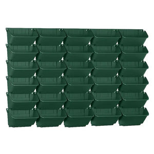 NNETM Wall-Mounted Vertical Stacking Planter Set (30pcs)
