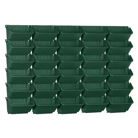 NNETM Wall-Mounted Vertical Stacking Planter Set (30pcs)