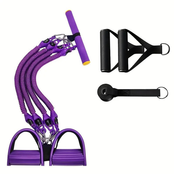 NNETM Chest Expander Pedal Resistance Band Home Fitness
