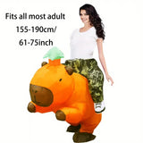 NNETM Party Inflatable Capybara with Green Hat