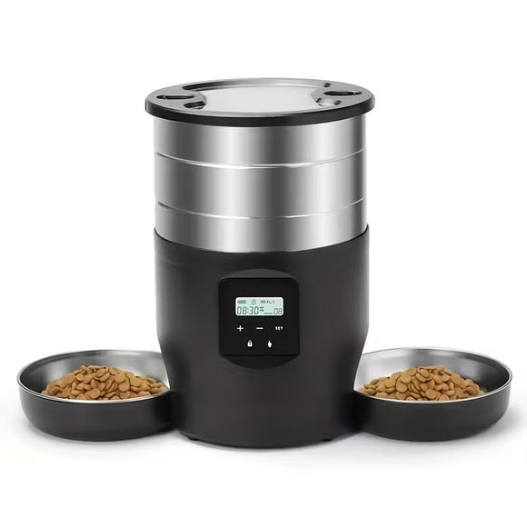 NNETM 4.5L Stainless Steel Smart Automatic Pet Feeder