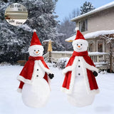 NNETM 2D Flat Snowman Christmas Lawn Decoration (2pcs)