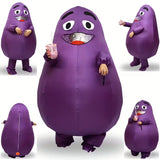 NNETM Cartoon Potato Halloween Costume with Glasses