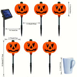 NNETM Solar Powered Pumpkin Lights (Set of 6)