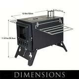 NNETM Outdoor Camping Wood Stove Tabletop Heater