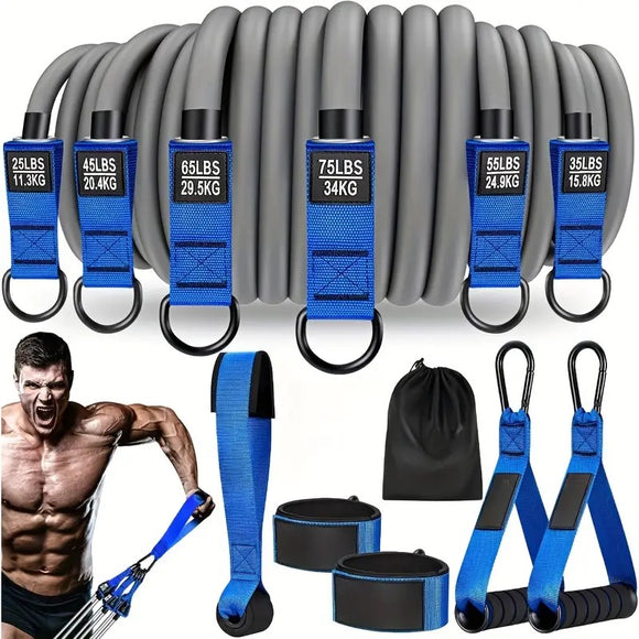 NNETM Resistance Bands Set with Handles (12pcs)