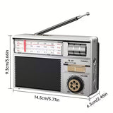 NNETM Portable Multifunctional Radio FM/AM/BT/Solar