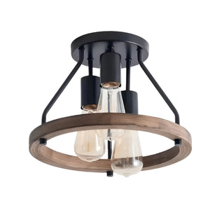 NNETM 3-Light Semi Flush Mount Ceiling Light Fixture