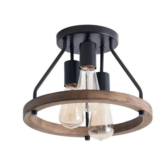 NNETM 3-Light Semi Flush Mount Ceiling Light Fixture