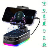 NNETM Wireless Speaker with Phone Holder and Power Bank