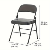 NNETM Folding Chair with Cushion Backrest