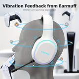 NNETM Pro Wireless Gaming Headset with Detachable Microphone