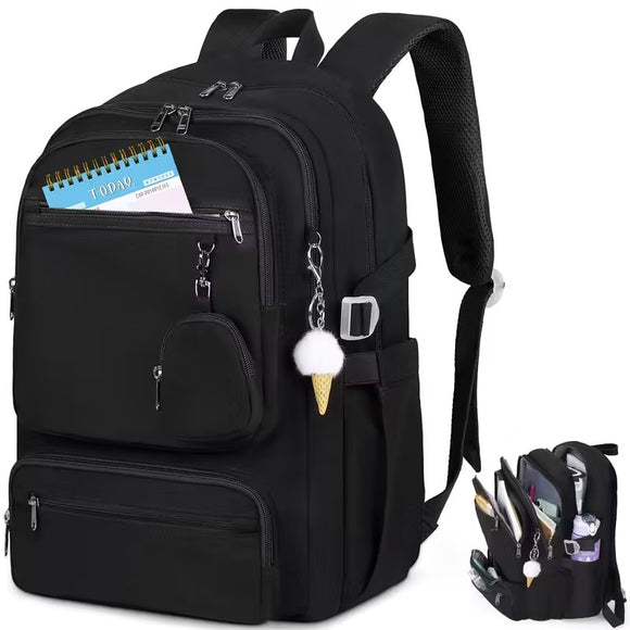 NNETM Casual Laptop Backpack with Adjustable Shoulder Straps