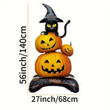NNETM Halloween Witch Hat Pumpkin Cat Balloon Decor Set