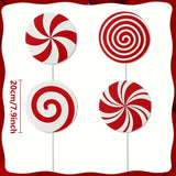 NNETM Candy Cane Swirls Christmas Tree Topper & Ornament Set