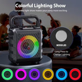 NNETM 20W Portable Karaoke Speaker with Dual Wireless Mics