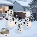 NNETM 2D Christmas Snowman Yard Decoration Set