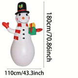 NNETM Inflatable Christmas Snowman Yard Decoration