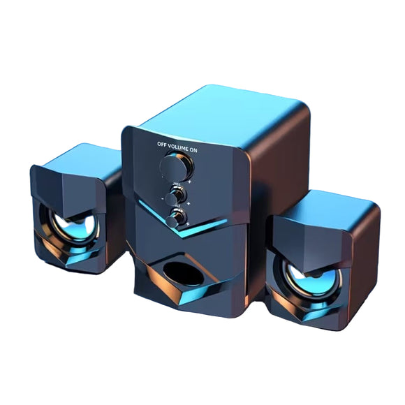 NNETM 2.1 Stereo Desktop Speaker with LED Lighting