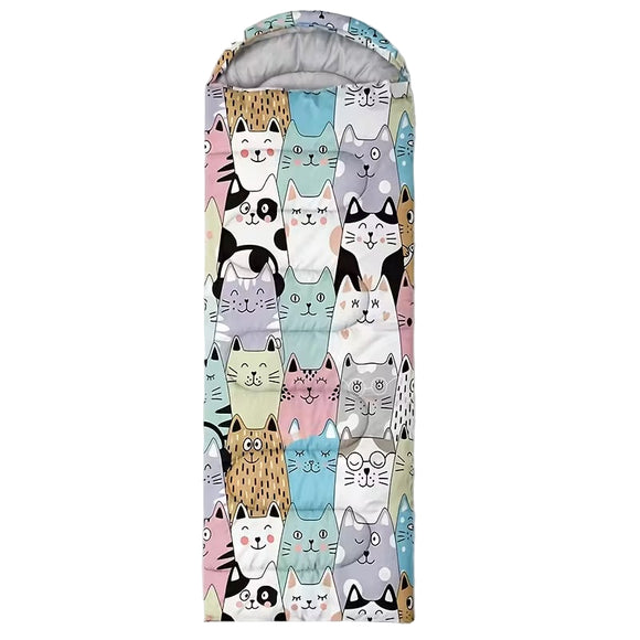 NNETM Cat Camping Sleeping Bag Lightweight Warm Quilt