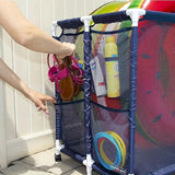 NNETM Mesh Pool Storage Organizer Cart with Wheels