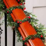 NNETM Artificial Pine Garland Twist Ties Christmas Decor Set