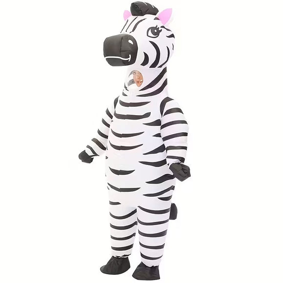 NNETM Zebra Inflatable Costume Suit for Adults