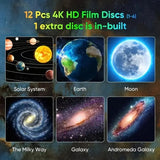 NNETM Galaxy Star Projector with 13 Discs USB