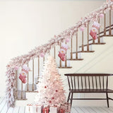 NNETM Pink Christmas Garland Pine Cedar