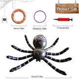 NNETM Halloween Inflatable Spider Ring Toss Game (7pcs)